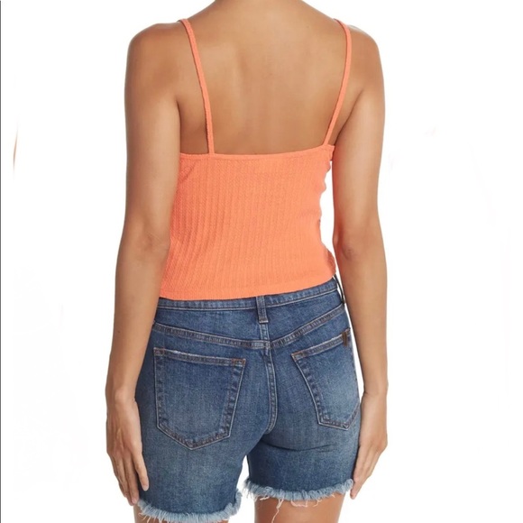 Front Cinch Rib Knit Tank - Picture 3 of 3